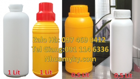 Chai 500ml miệng nhỏ, chai 250ml đựng axit. Chai nhựa 100ml 250ml đựng trà sữa, Chai 100ml màu trong