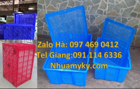 Sóng hở, Sóng bít 1T9, thùng nhựa công nghiệp Rổ nhựa đựng trái cây, Sóng nhựa hở 1T9, Thùng nhựa đ
