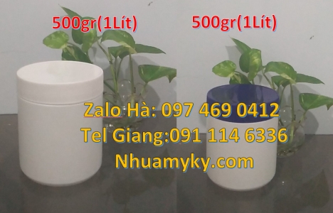 hũ 50gr garenty, hũ 100gr lùn, hũ 500gr vặn tròn, hũ 600ml trắng đục Hũ nhựa 2kg đựng thực phẩm, hũ