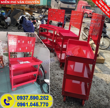 Tủ đựng đồ nghề sửa chữa xe loại 3 ngăn, 5 ngăn, 7 ngăn giá rẻ chất lượng tốt