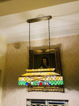 Giao lưu đèn trần tiffany thả bàn họa tiết lạ