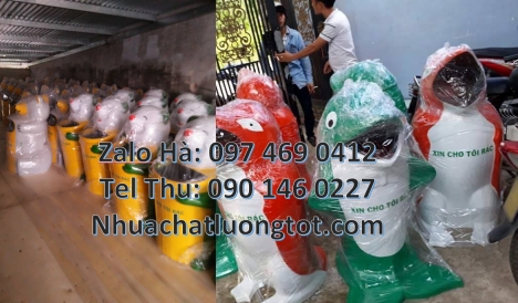 thùng rác chim cách cụt, Thùng rác hình con cá heo. Thùng rác hình con cá chép. Thùng rác hình con v