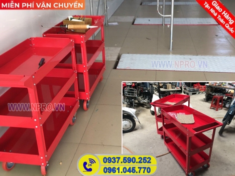 Tủ đựng đồ nghề sửa chữa xe loại 3 ngăn, 5 ngăn, 7 ngăn giá rẻ chất lượng tốt