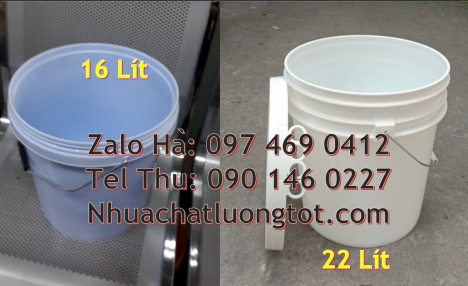 Vỏ thùng đựng sơn 22 lít, Thùng nhựa vuông, Giá bán Xô nhựa 3.8 lit, thùng nhựa 5 lít, vỏ thùng