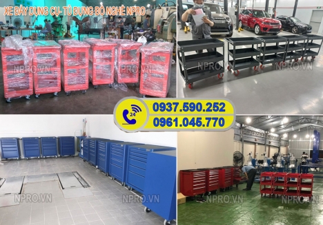 Tủ đựng đồ nghề sửa chữa xe loại 3 ngăn, 5 ngăn, 7 ngăn giá rẻ chất lượng tốt