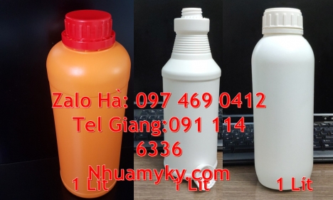 Chai nhựa 30ml đựng thuốc tây, Chai nhựa 1l đựng mật ong, Chai 100ml màu trong,  Chai nhựa vuông 500