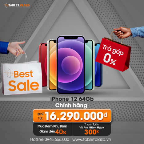 Sale sập sàn Iphone 12 new chính hãng tại Tablet Plaza