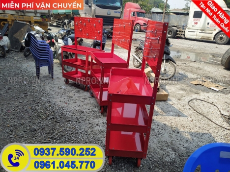 Xe đẩy dụng cụ đồ nghề 3 tầng cao cấp giá rẻ