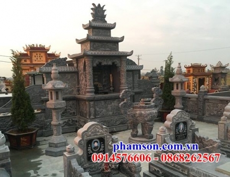 Lăng thờ đá đẹp – cây hương nghĩa trang