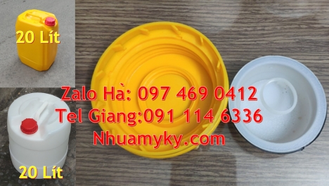can 20l giá rẻ, can 25l giá rẻ, Can hdpe 20l vuông, Can vuông 25l đựng phân bón, can 25l trắng, Can