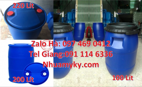 Thùng phi đai sắt, thùng phi đai nhựa, Thùng Phuy 100 Lít, Thùng Phi 30 Lít Thùng phi 30l nắp mở, Ph
