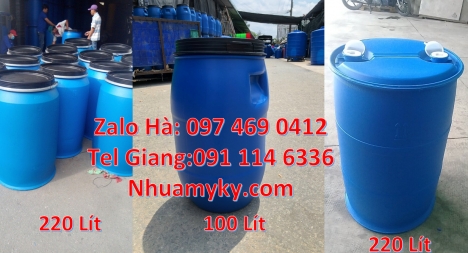 Thùng phi đai sắt, thùng phi đai nhựa, Thùng Phuy 100 Lít, Thùng Phi 30 Lít Thùng phi 30l nắp mở, Ph