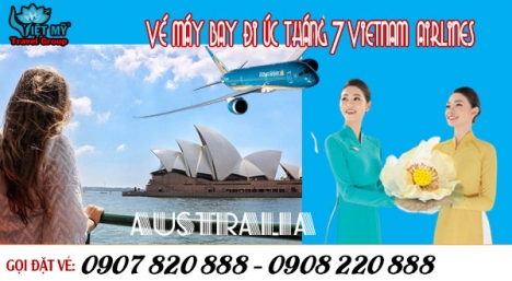 Vé máy bay đi Úc tháng 7 Vietnam Airlines