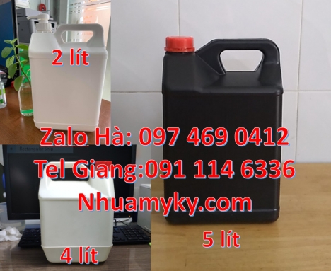 can 5l trong đựng dầu tràm, Can 10l dẹp, Can nhựa 10 lít đựng dung môi, Can 1 l hdpe đựng hóa chất.