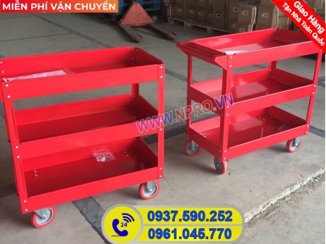 Xe đẩy dụng cụ đồ nghề 3 tầng cao cấp giá rẻ