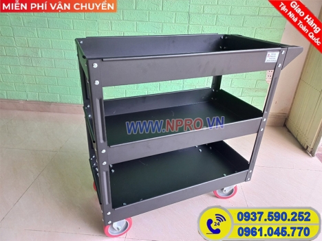 Xe đẩy dụng cụ đồ nghề 3 tầng cao cấp giá rẻ