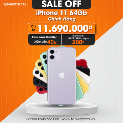 Săn ngay deal khủng Iphone 11 giá cực sốc tại Tablet Plaza