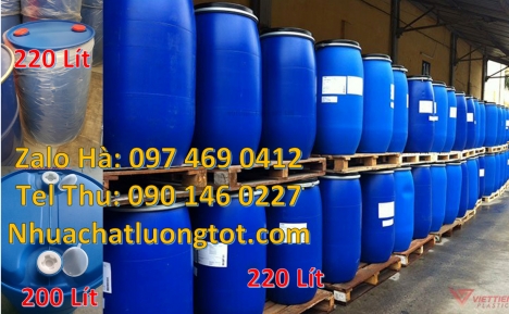 Thùng phi 120 lít mới 100%, Thùng phi Phuy nhựa giá rẻ, Thùng phuy nhựa 150 lít nắp mở, Thùng phuy n