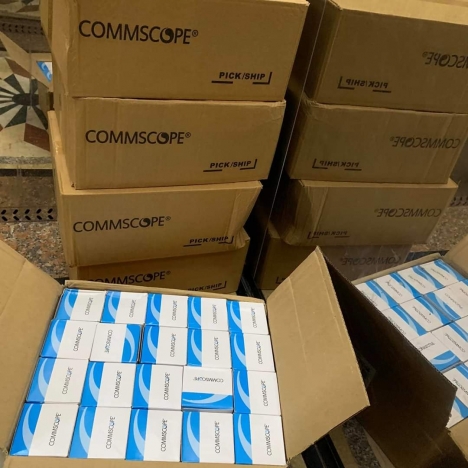Hạt mạng RJ45 Cat5 Cat6 Commscope/Amp hàng loại xin giá tốt
