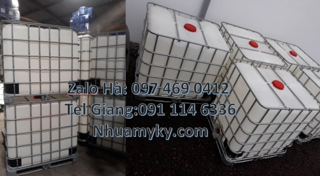 Thùng đựng hóa chất 1000 lít, Tank nhựa 1000L, bồn ibc, Bồn 1000L, Thùng 1000l, bồn nhựa 1000l, Thùn