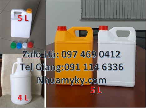 can nhựa 1L 2L đựng dung môi, Can nhựa 5l vuông đựng phân bón. Can 10l 20l đựng axit. Can nhựa, thùn