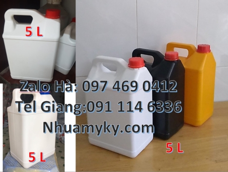 can nhựa 1L 2L đựng dung môi, Can nhựa 5l vuông đựng phân bón. Can 10l 20l đựng axit. Can nhựa, thùn