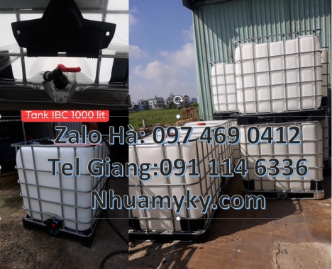 Thùng đựng hóa chất 1000 lít, Tank nhựa 1000L, bồn ibc, Bồn 1000L, Thùng 1000l, bồn nhựa 1000l, Thùn