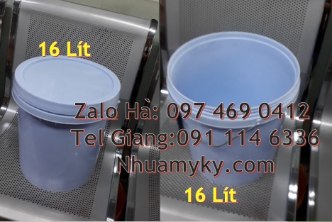 Vỏ thùng nhựa 18 lít, Xô nhựa 18 lít nắp chiết rót, Vỏ thùng đựng sơn 19 lít, Vỏ thùn