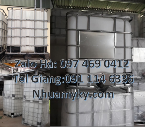 Thùng đựng hóa chất 1000 lít, Tank nhựa 1000L, bồn ibc, Bồn 1000L, Thùng 1000l, bồn nhựa 1000l, Thùn