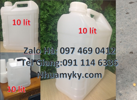 can nhựa 1L 2L đựng dung môi, Can nhựa 5l vuông đựng phân bón. Can 10l 20l đựng axit. Can nhựa, thùn