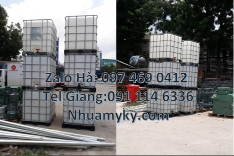 Thùng đựng hóa chất 1000 lít, Tank nhựa 1000L, bồn ibc, Bồn 1000L, Thùng 1000l, bồn nhựa 1000l, Thùn
