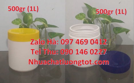 Hũ nhựa trắng đục 200 g, hũ 200 g tường an, hũ 250 gram đựng bột, hũ nhựa 250 g đựng nước mắm, hũ nh