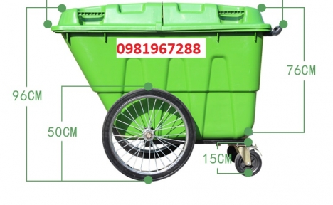 Nơi bán xe rác 400 lít bằng nhựa ,xe tho gom rác 400L