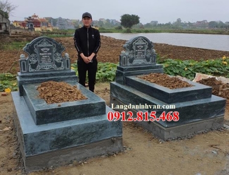 Mộ đá đôi đẹp bán tại Hậu Giang – Bán mẫu mộ đôi để tro cốt ở Hậu Giang