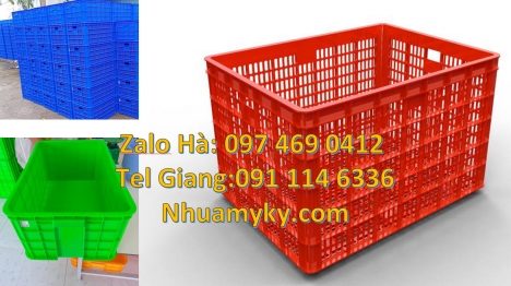 Rổ nhựa đựng trái cây, thùng nhựa đựng hải sản, Sóng nhựa bít 2T5, Sóng nhựa bít 1T9, sóng nhựa, th