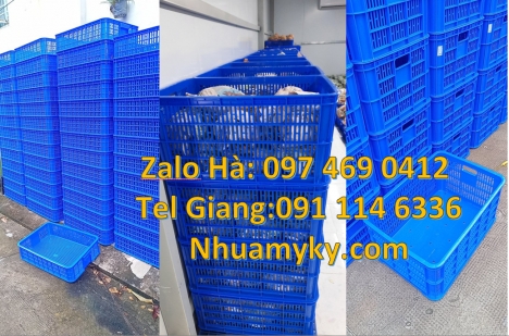 Rổ nhựa đựng trái cây, thùng nhựa đựng hải sản, Sóng nhựa bít 2T5, Sóng nhựa bít 1T9, sóng nhựa, th