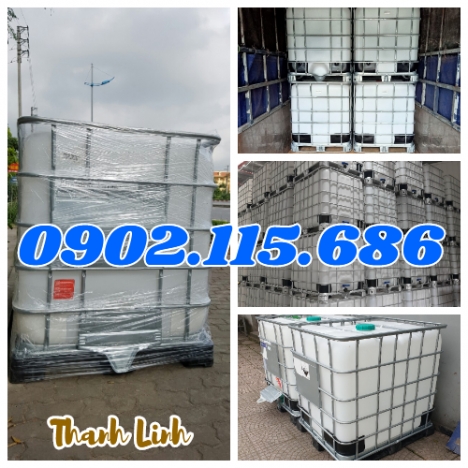 Bồn nhựa 1000 lít, bồn chứa hóa chất, bồn nhựa, tank nhựa, tank nhựa IBC 1000 lít, bồn nước nhựa vuô