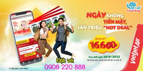  Vietjet Air mở bán vé đồng giá chỉ từ 16,600đ