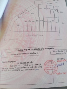 Bán đất đầu tư 4 lô liền kề khu dân cư lò gạch Thạnh mỹ, Đơn dương, Lâm đồng
