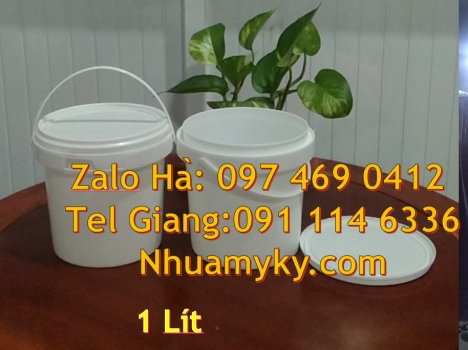 Xô nhựa đựng sơn 22 lít. Thùng sơn 5l quai nhựa, Xô nhựa 22 lít, thùng nhựa 19 l quai sắt, Lon nhự