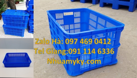 Rổ nhựa đựng trái cây, thùng nhựa đựng hải sản, Sóng nhựa bít 2T5, Sóng nhựa bít 1T9, sóng nhựa, th