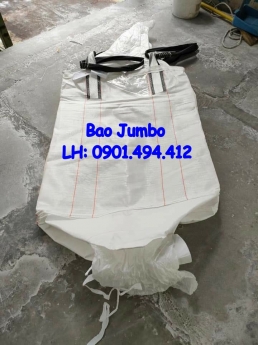 Bao jumbo cũ đựng hạt nhựa 90*90*110cm ống nạp đáy xã