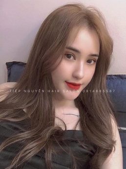 Uốn tóc xoăn gợn sóng nước mái bay cho nàng mặt tròn, tóc bob uốn xoăn - Tiệp Nguyễn Hair Salon