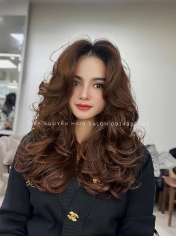 Nhuộm uốn tóc giá rẻ, tóc bob uốn cụp mái bay Tiệp Nguyễn Hair Salon