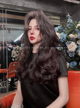 Tóc xoăn Uốn tóc xoăn ngắn ngang vai, Tóc bob tỉa layer Tiệp Nguyễn Hair Salon