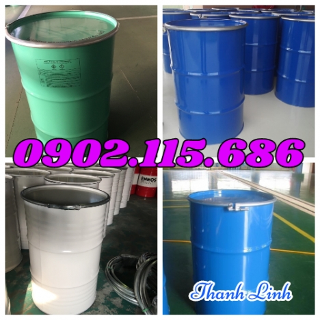 Thùng phuy sắt, thùng phi, thùng phuy sắt 220 lít nắp mở, thùng phuy đựng hóa chất, phuy sắt nắp mở
