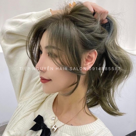 Tóc bob uốn cụp, tóc bob uốn xoăn sóng lơi ngang vai - Tiệp Nguyễn Hair Salon