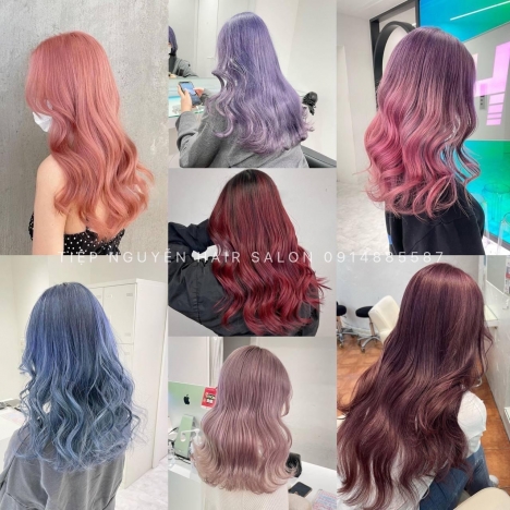 Tóc xoăn Uốn tóc xoăn ngắn ngang vai, Tóc bob tỉa layer Tiệp Nguyễn Hair Salon