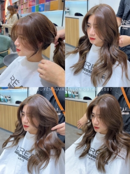Tóc tỉa layer dài ngang vai cho nàng thêm cá tính và trẻ trung, tóc bob uốn xoăn - Tiệp Nguyễn Hair