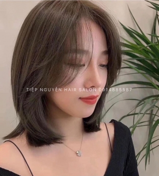 Tóc bob uốn xoăn, Uốn tóc xoăn ngắn ngang vai Tiệp Nguyễn Hair Salon